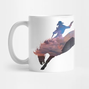 Bronco Rider 1: Farm Sunset Mug